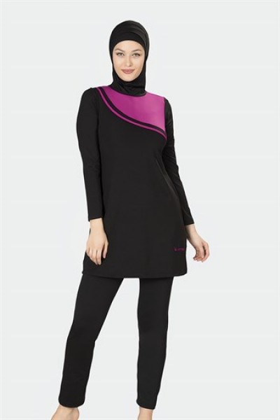 2480 LADYTES SİYAH TESETTÜR MAYO